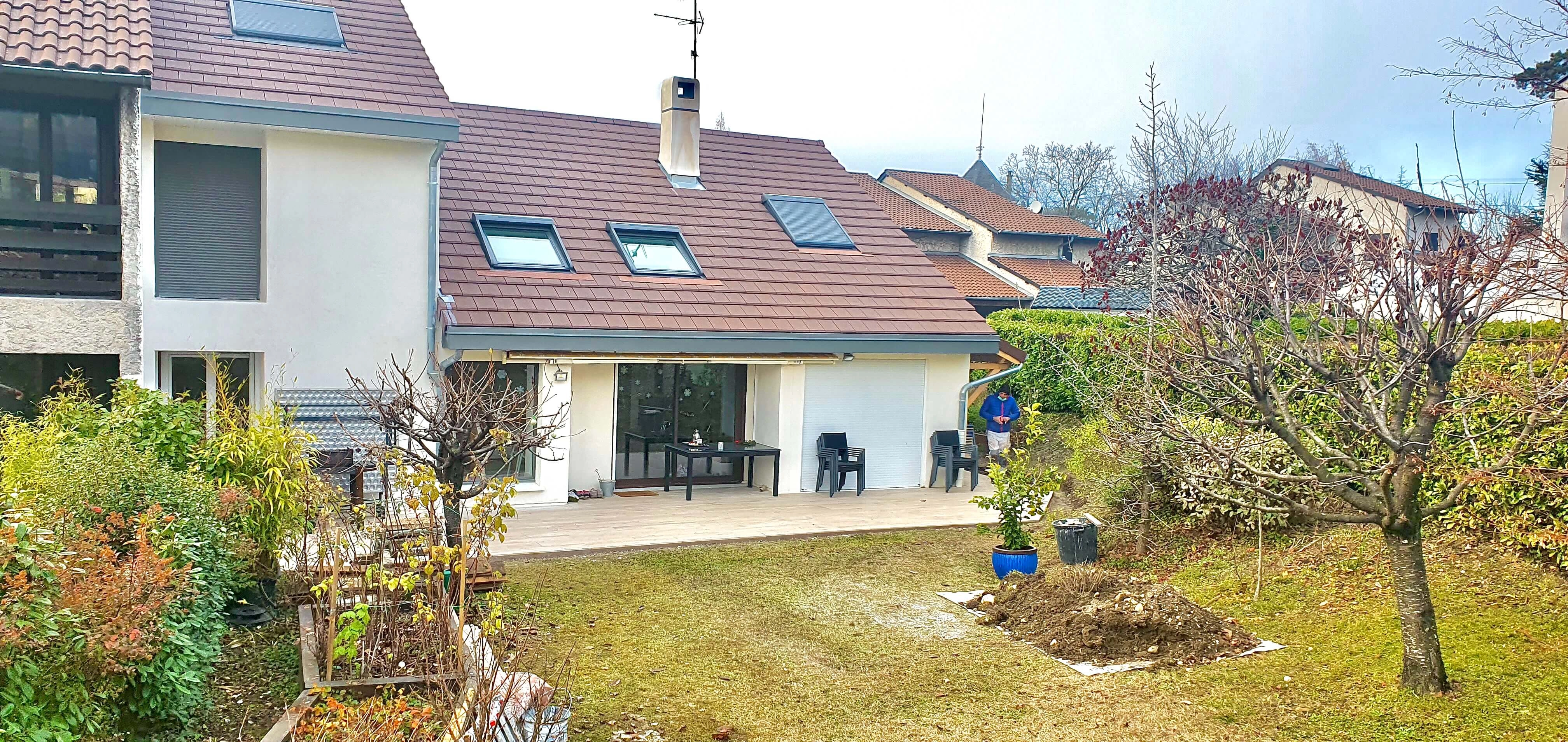 charpente;couverture;terrasse;chantier terminé