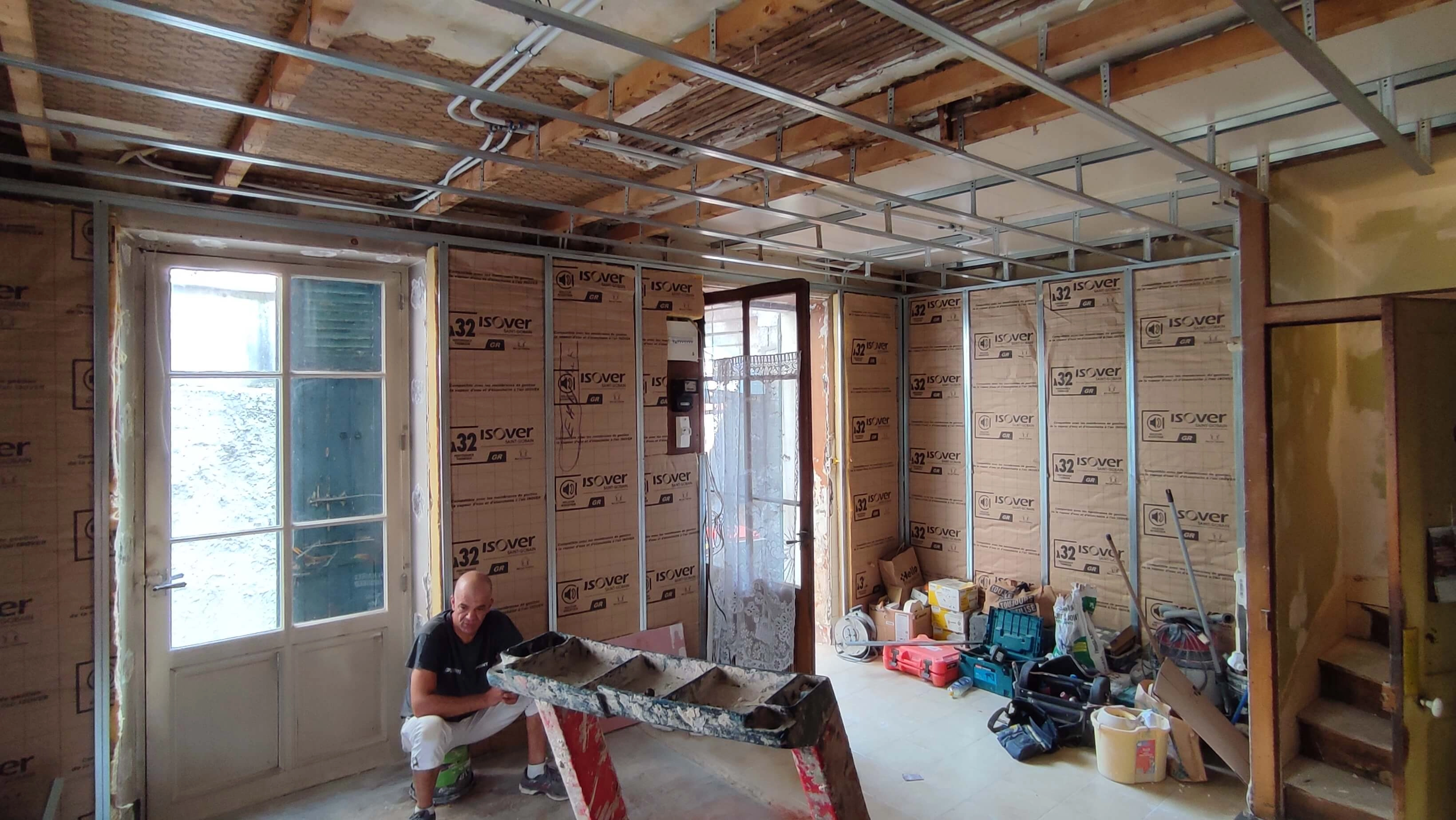 coordination travaux energétique grenoble isolation laine de verre