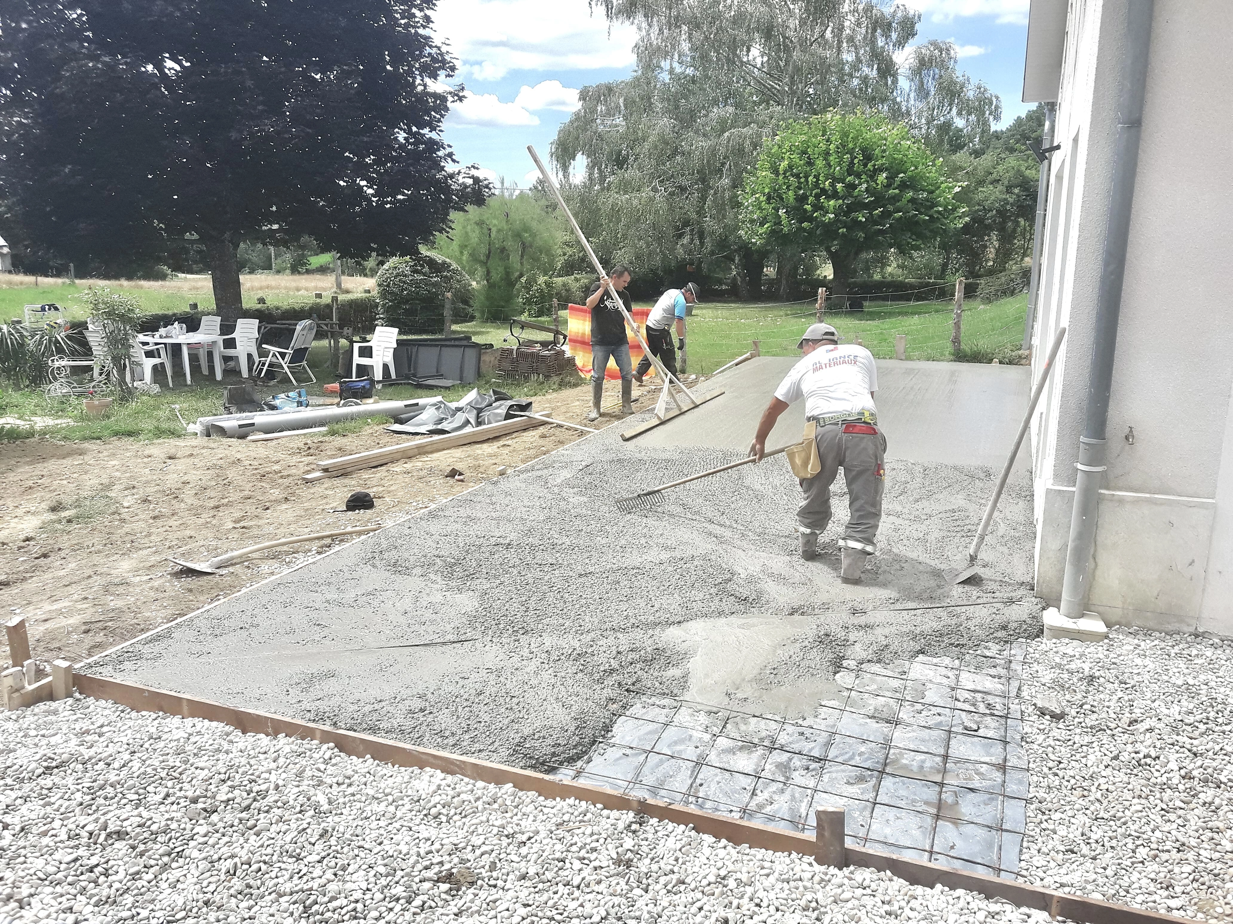 maçon,treillis soudé,fabrication de terrasse,coulage de béton