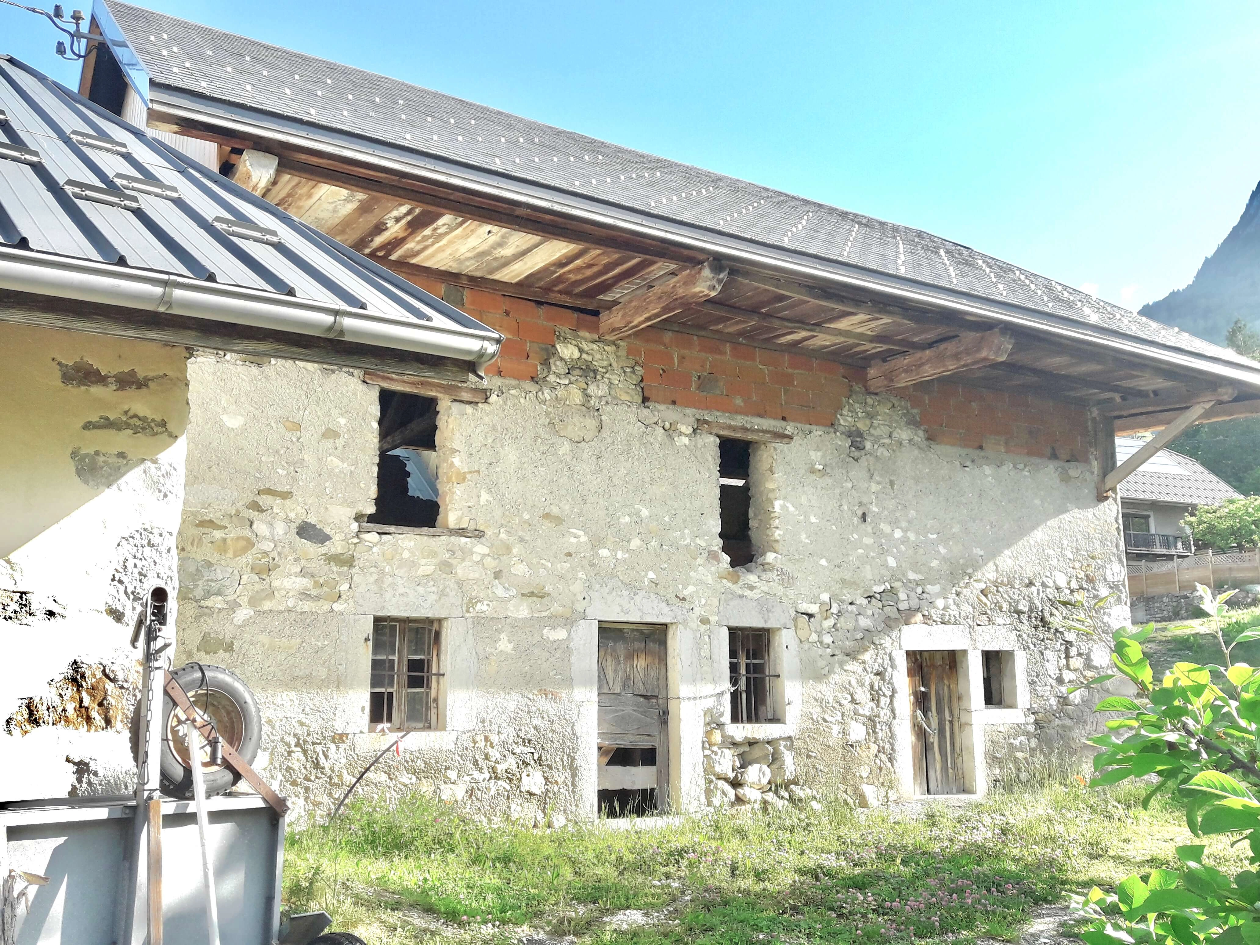 rénovation d&#039;une ferme,Etat initial;réhabilitation