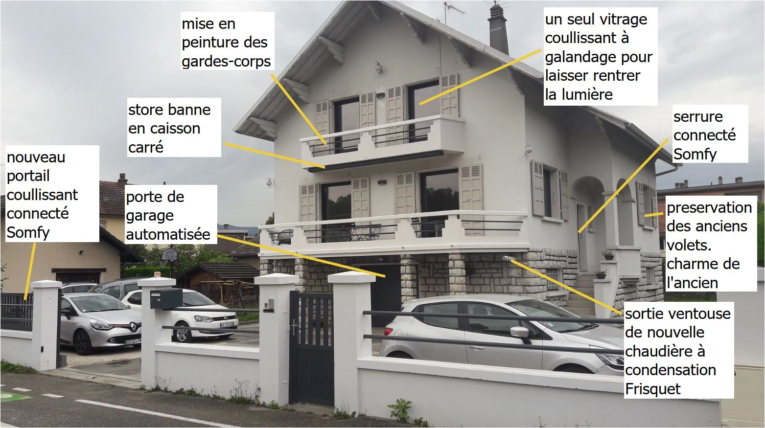 rénovation façade vue commentée réalisation commentaire